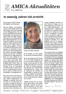 Titelseite AMICA-Aktualitäten Nr. 34